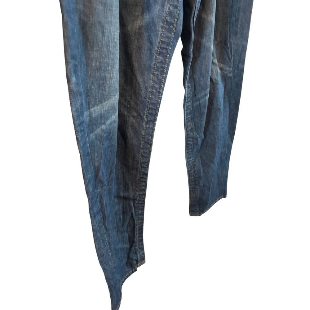 Vintage Parish Men’s Jeans Distressed Y2K Embroidered Baggy Size 40 x 33 - Picture 5 of 11